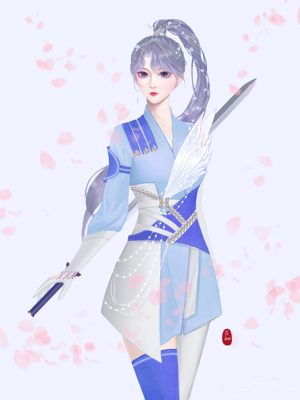 古风立绘_立绘古风厚涂绘画作品