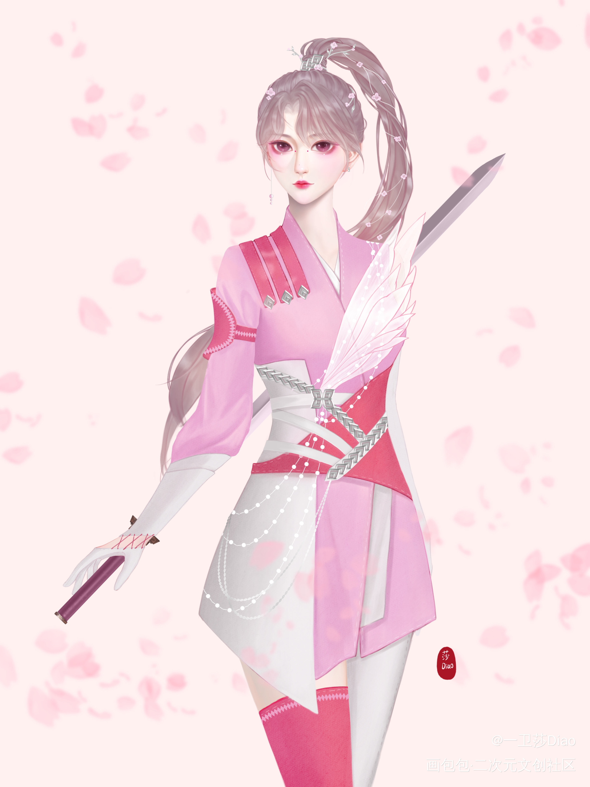古风立绘_立绘古风厚涂绘画作品