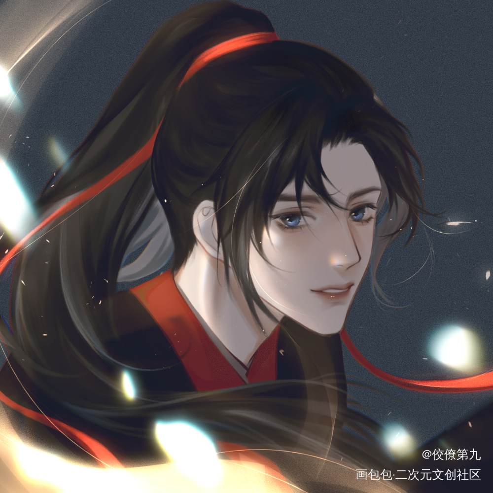 魔道祖师蓝忘机魏无羡_魔道祖师忘羡绘画作品