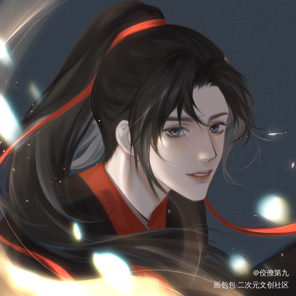 魔道祖师蓝忘机魏无羡_魔道祖师忘羡绘画作品