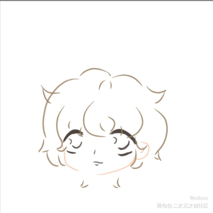儿子出生了_手绘Q版绘画作品