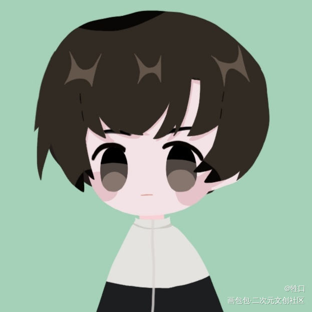 玉玉子Q头_李简Q版绘画作品