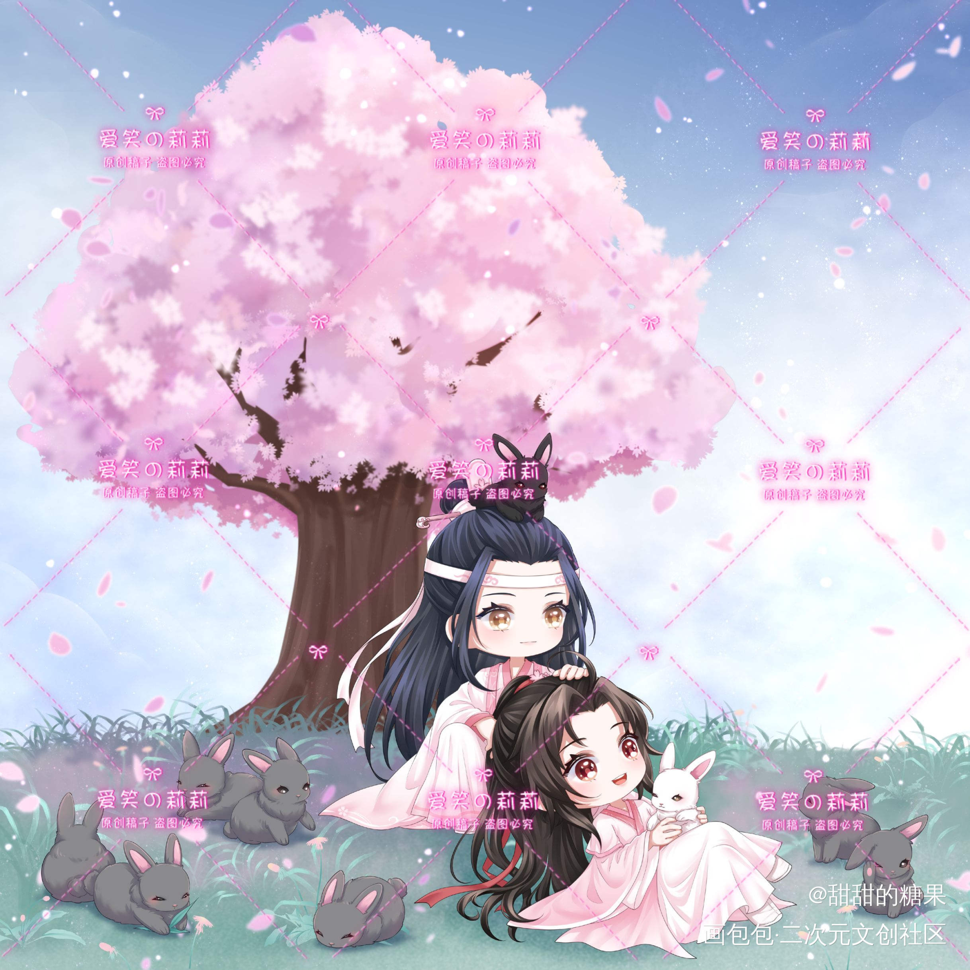 忘羡_魔道祖师Q版绘画作品
