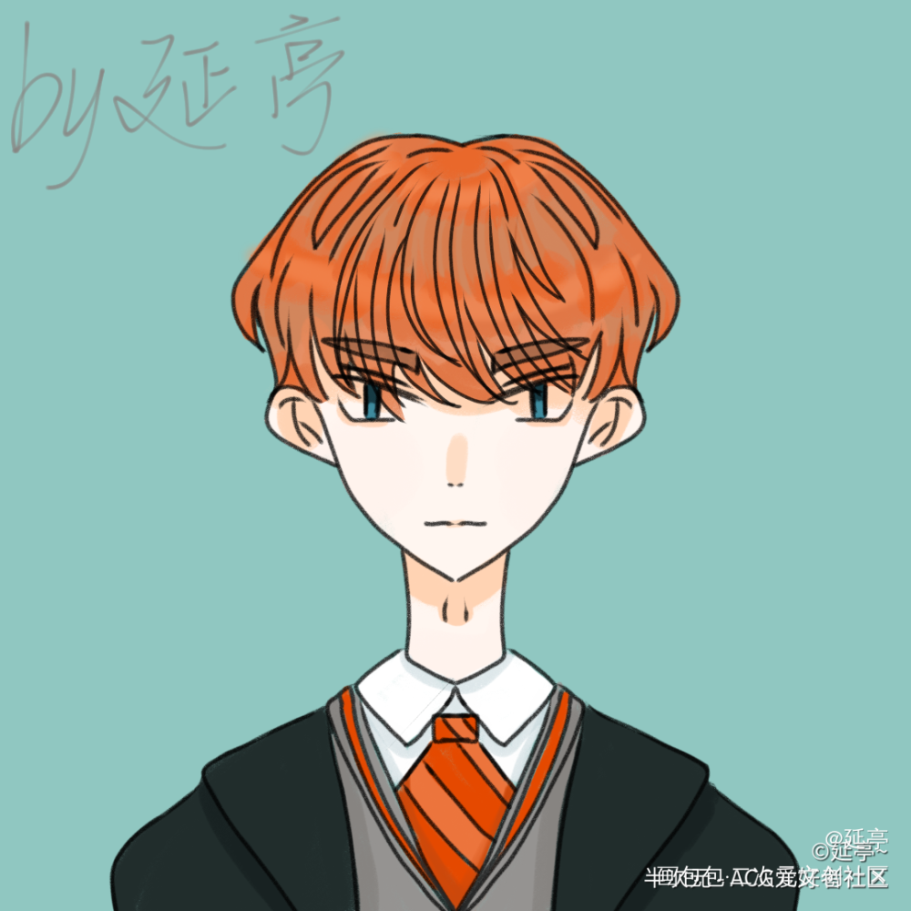 罗恩_哈利波特罗恩绘画作品