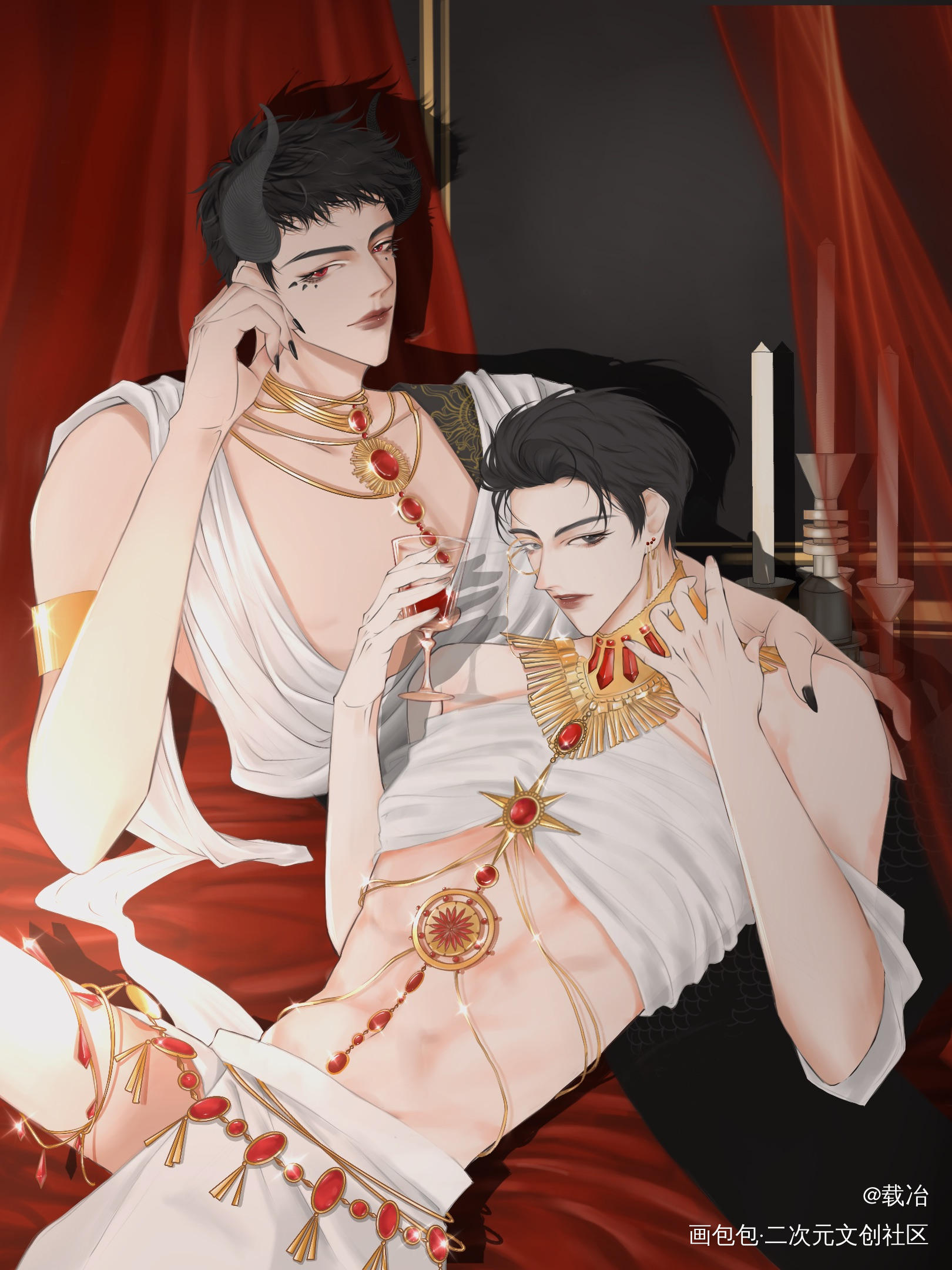 原顾的一天_针锋对决188男团原顾绘画作品