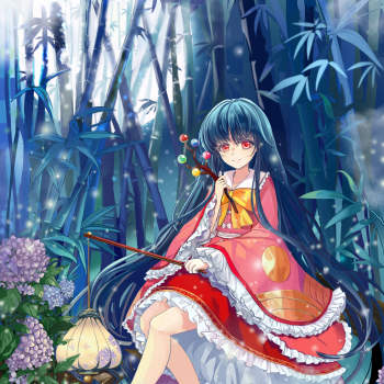 东方project同人 辉夜_东方project辉夜同人蓬莱山辉夜辉夜姬厚涂日系