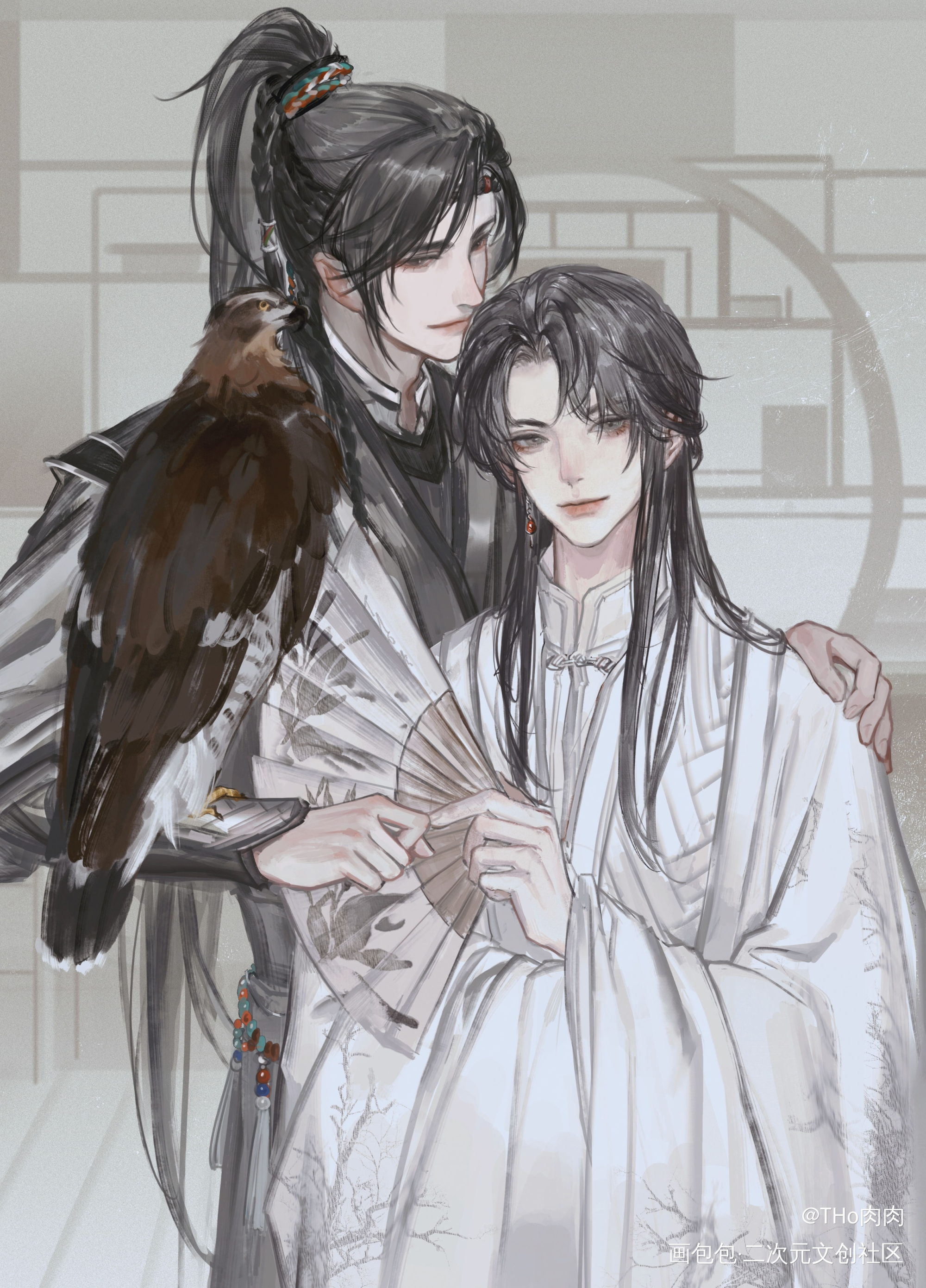 三位好威风_将进酒策舟绘画作品