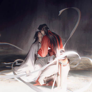 借法力_天官赐福花怜绘画作品