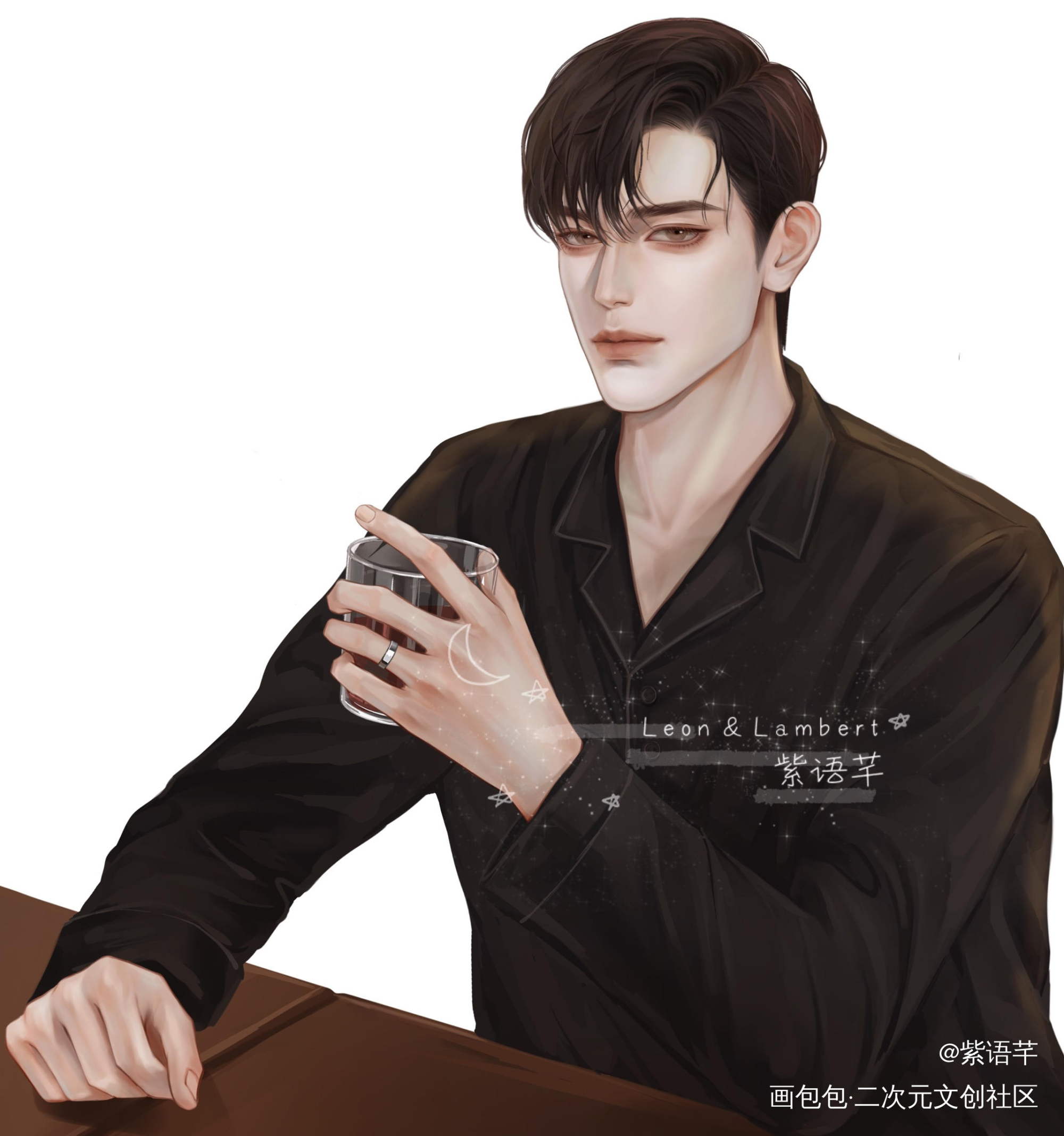 黎叔叔_谁把谁当真188男团妹叔黎朔绘画作品