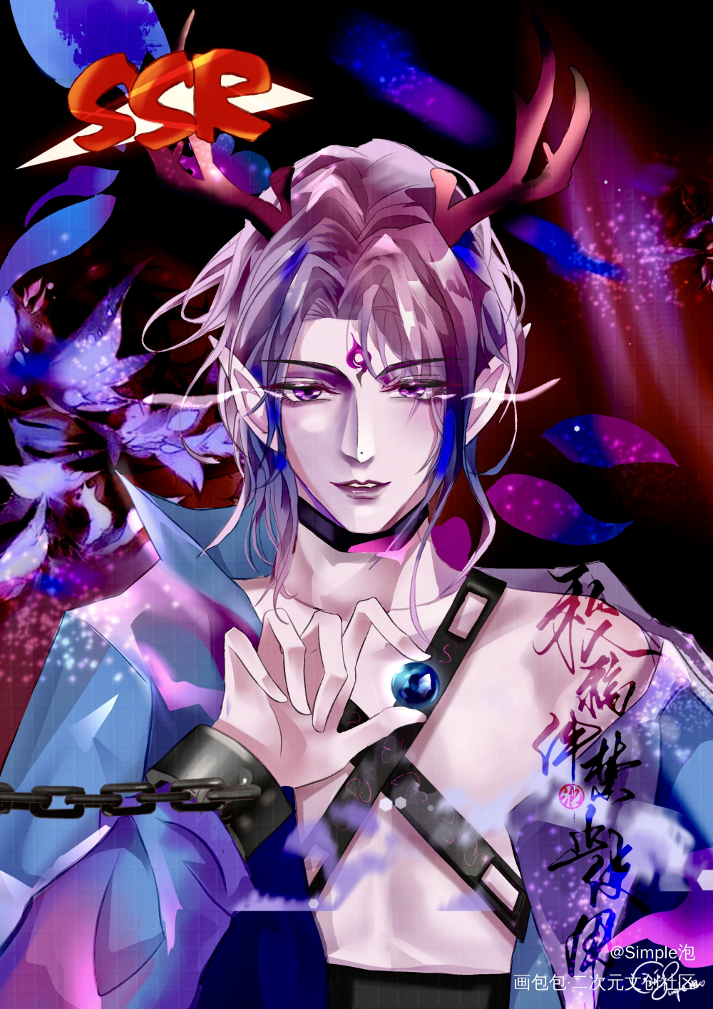 精灵设定xqgg_我只喜欢你的人设绘画作品