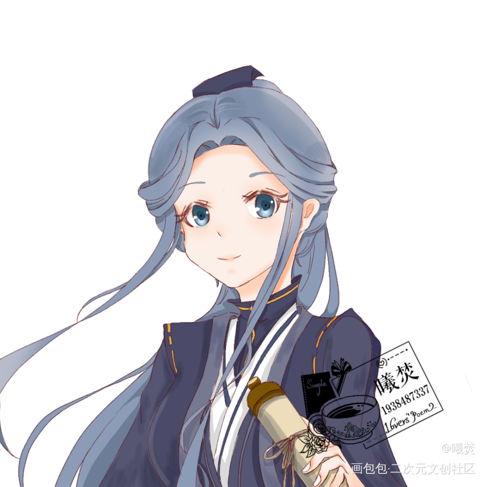 _天官赐福灵文真君绘画作品