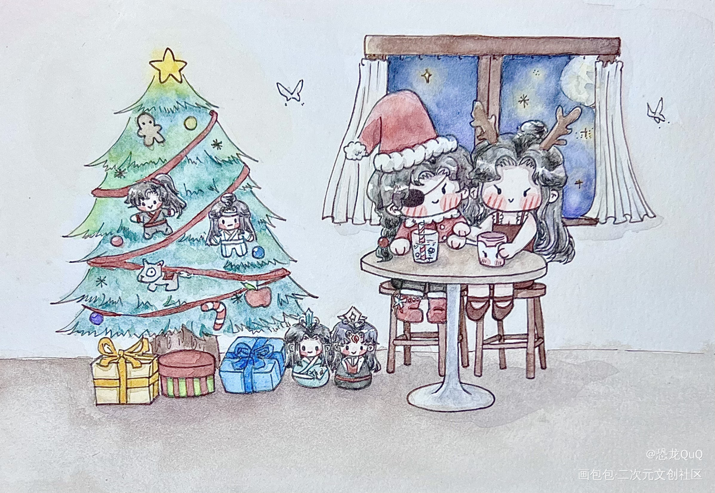 元旦快乐！_绘画作品
