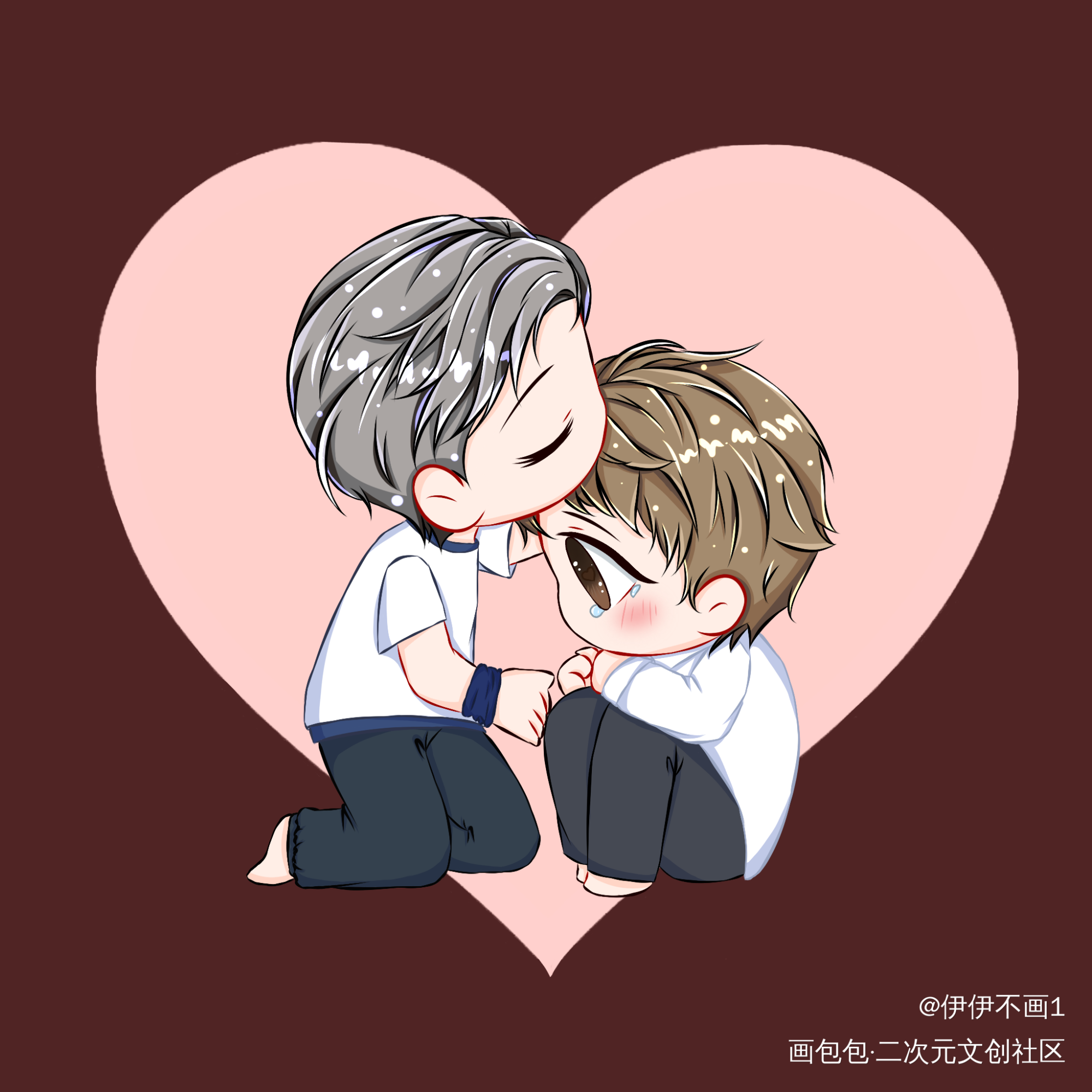 妹叔_谁把谁当真188男团妹叔黎朔赵锦辛绘画作品