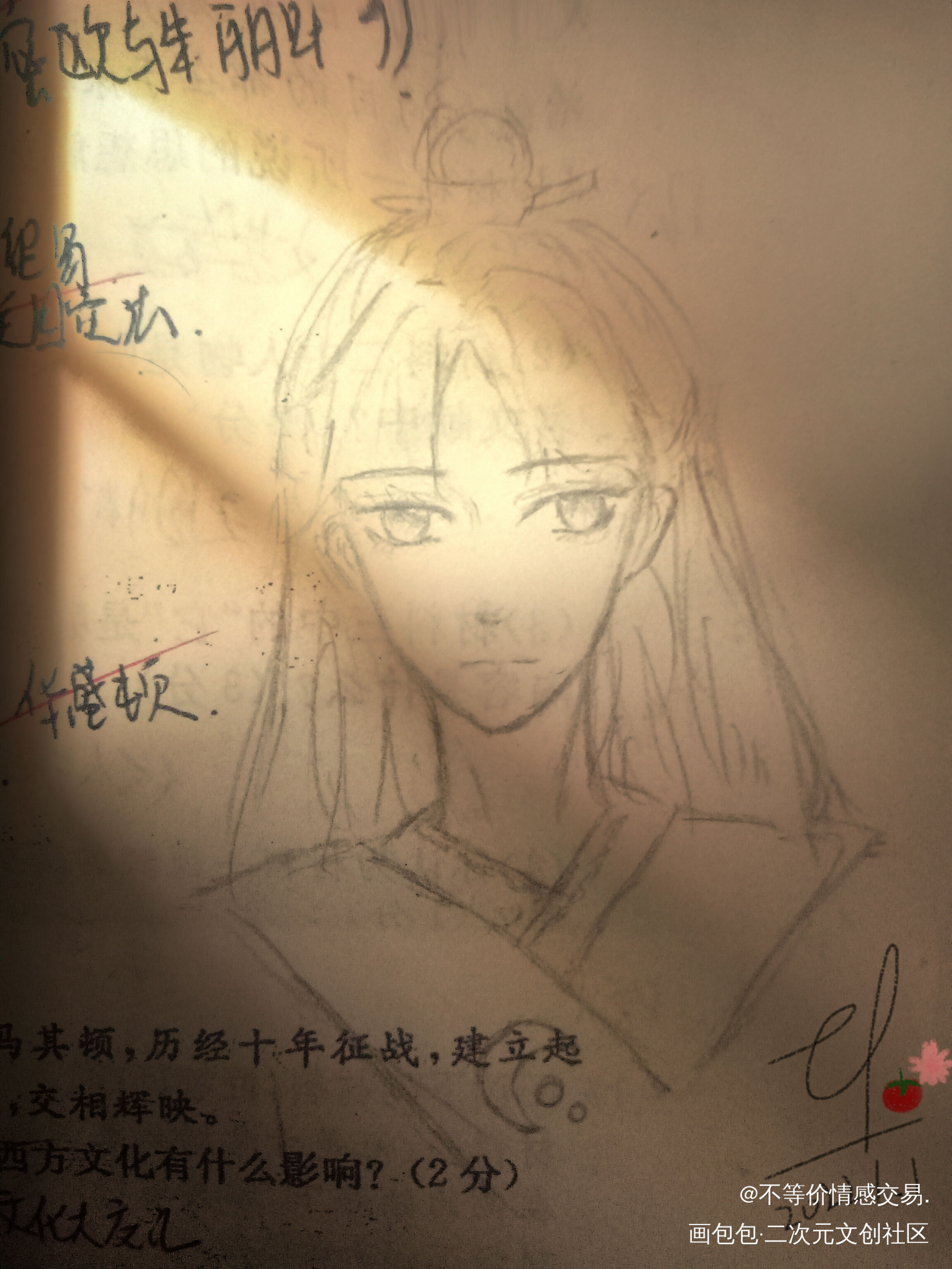 摸鱼_手绘绘画作品