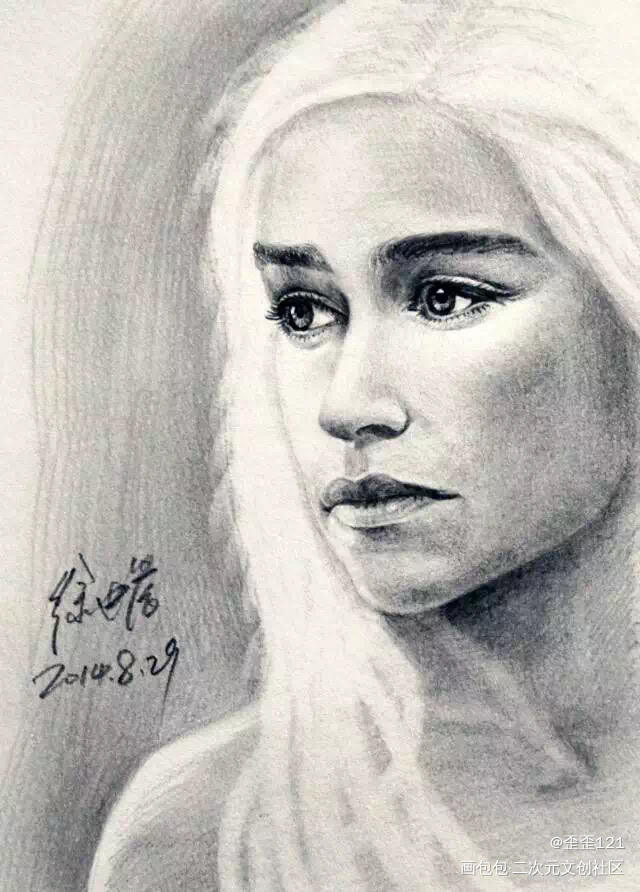 冰与火之歌_snow龙母冰与火之歌绘画作品