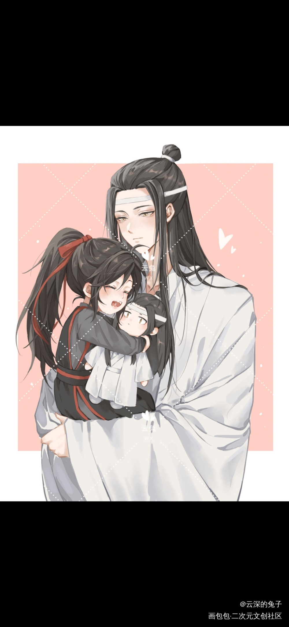 忘羡套娃_魔道祖师忘羡蓝忘机魏无羡古风绘画作品