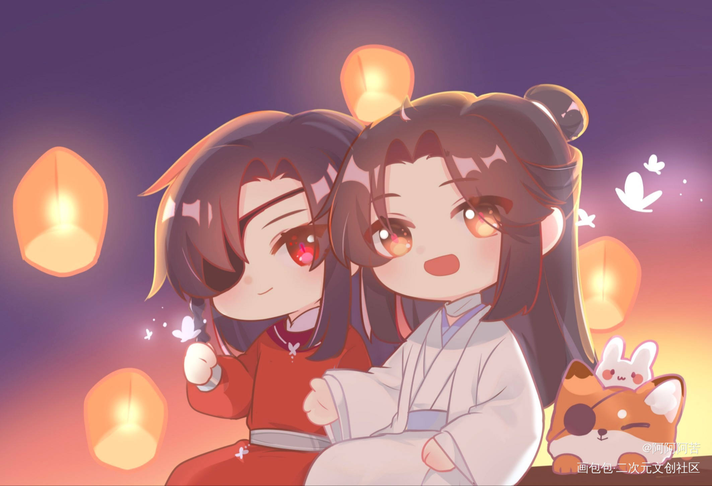 花怜～_天官赐福花怜绘画作品