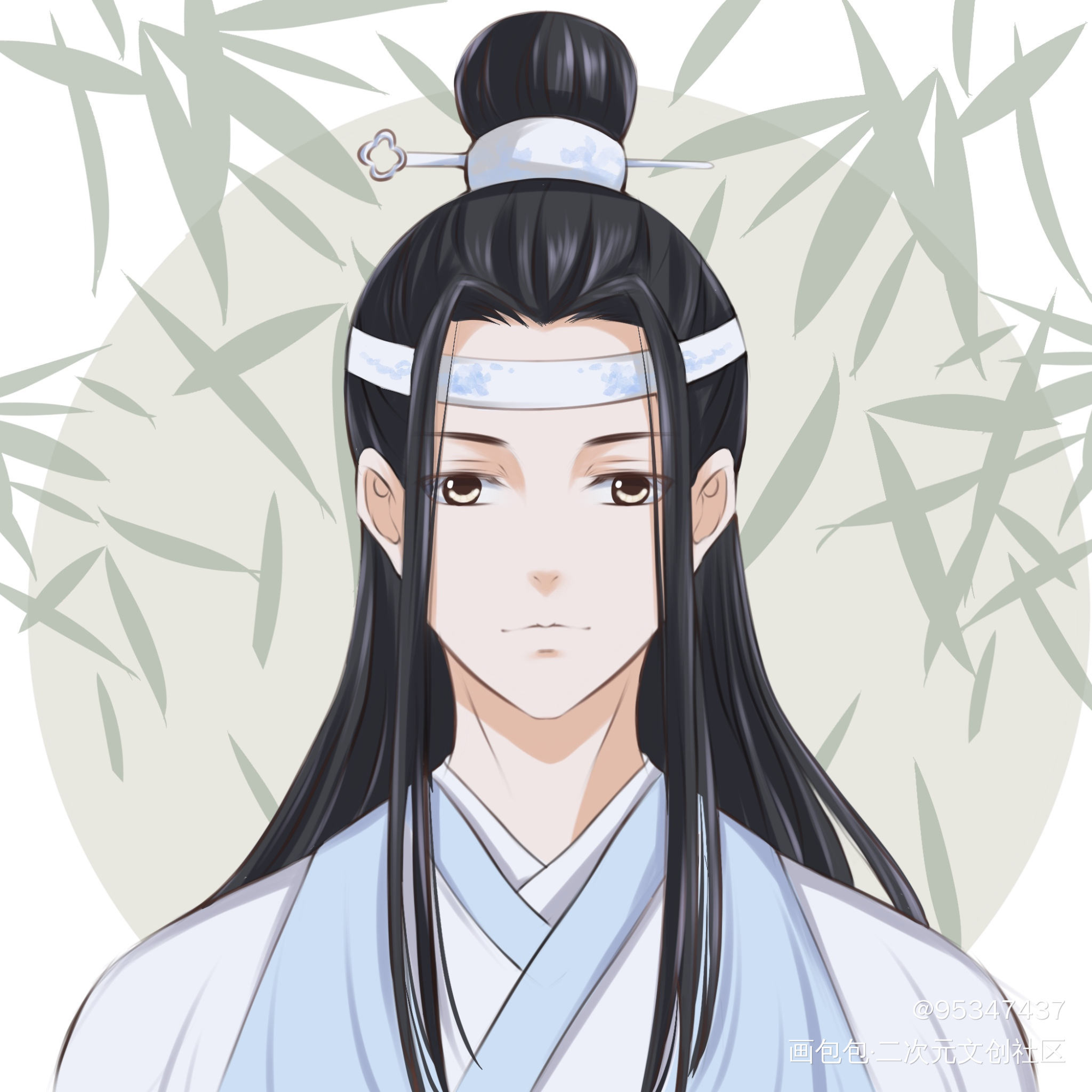 摸鱼_花怜忘羡绘画作品
