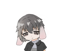 垂耳兔兔_绘画作品
