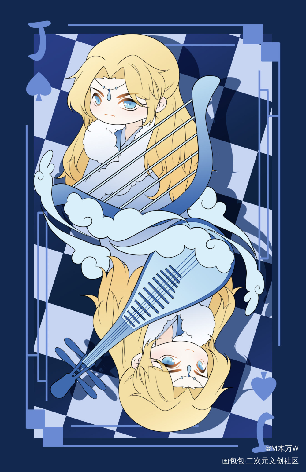 11/15_二哈和他的白猫师尊Q版绘画作品