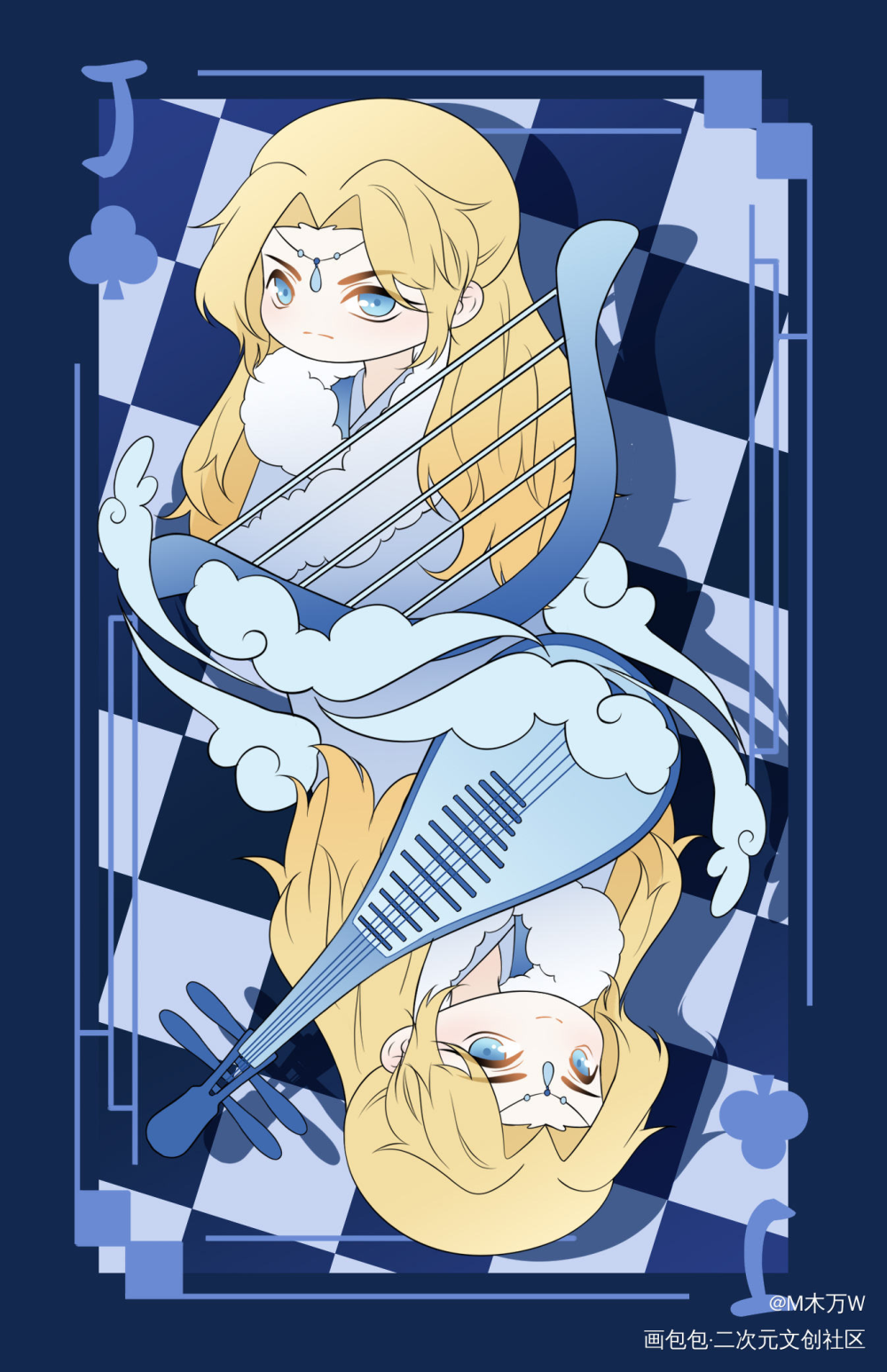 11/15_二哈和他的白猫师尊Q版绘画作品