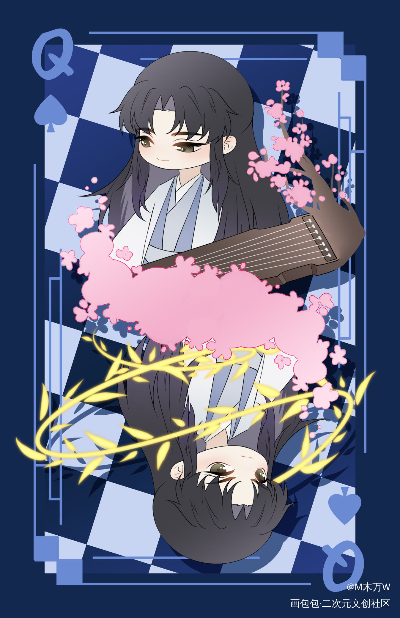12/15_二哈和他的白猫师尊Q版绘画作品