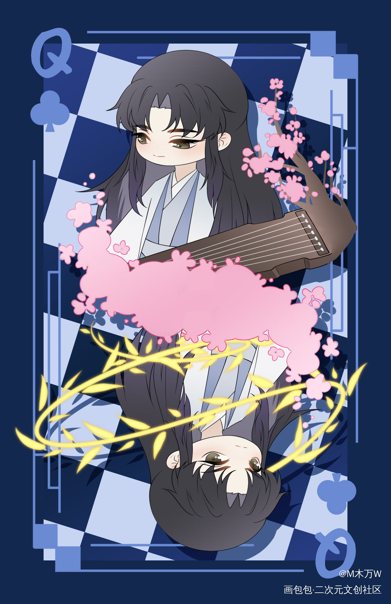 12/15_二哈和他的白猫师尊Q版绘画作品