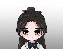 晚宁和怀里的狗子～_绘画作品