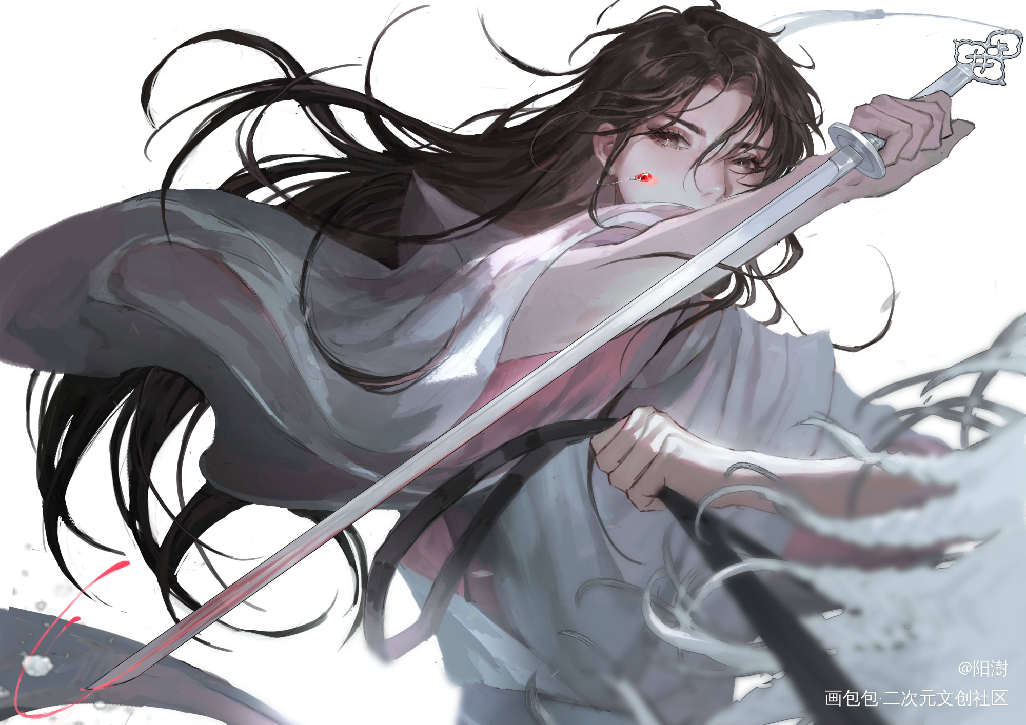 兰舟_将进酒策舟绘画绘画作品