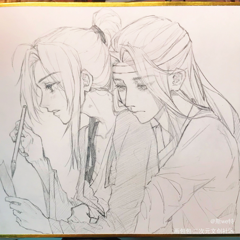 抱抱_魔道祖师忘羡绘画作品