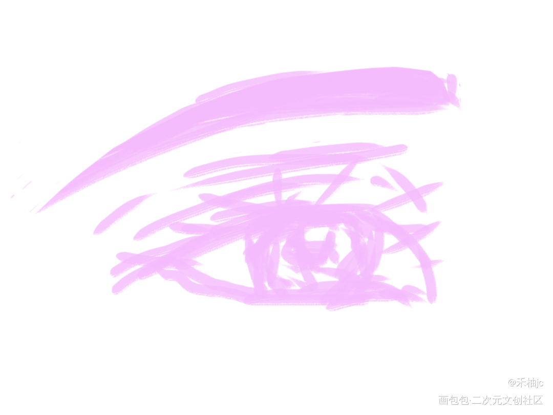 一个简单的眼睛_手绘绘画作品