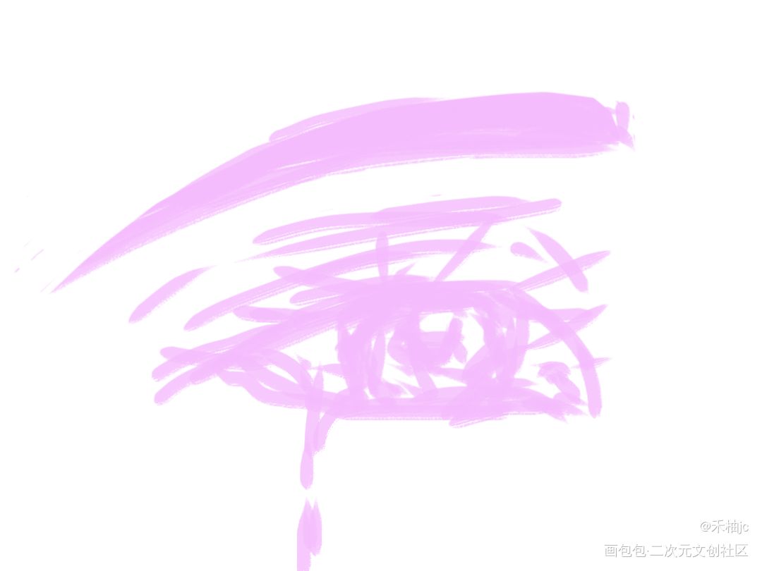 一个简单的眼睛_手绘绘画作品