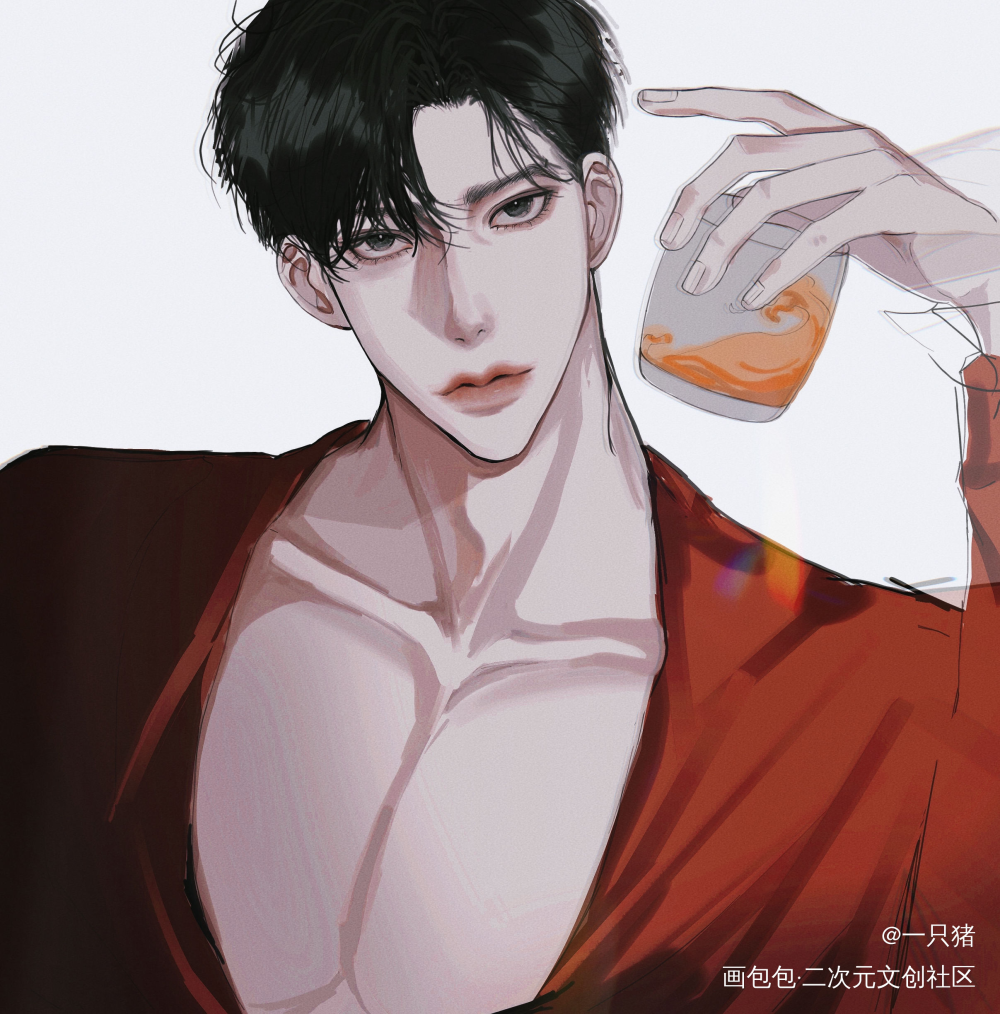 撩人的简哥～_你却爱着一个傻逼188男团李简绘画作品
