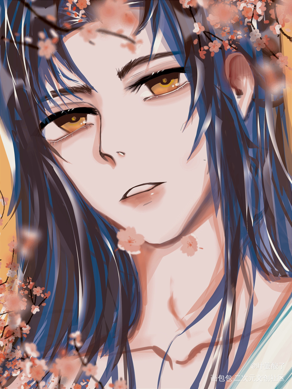 叽_魔道祖师忘羡蓝忘机魏无羡手绘古风平涂我要上首推同人绘画作品