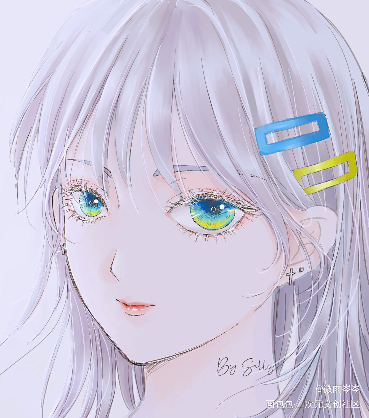 练习稿_平涂日系板绘绘画原创绘画作品