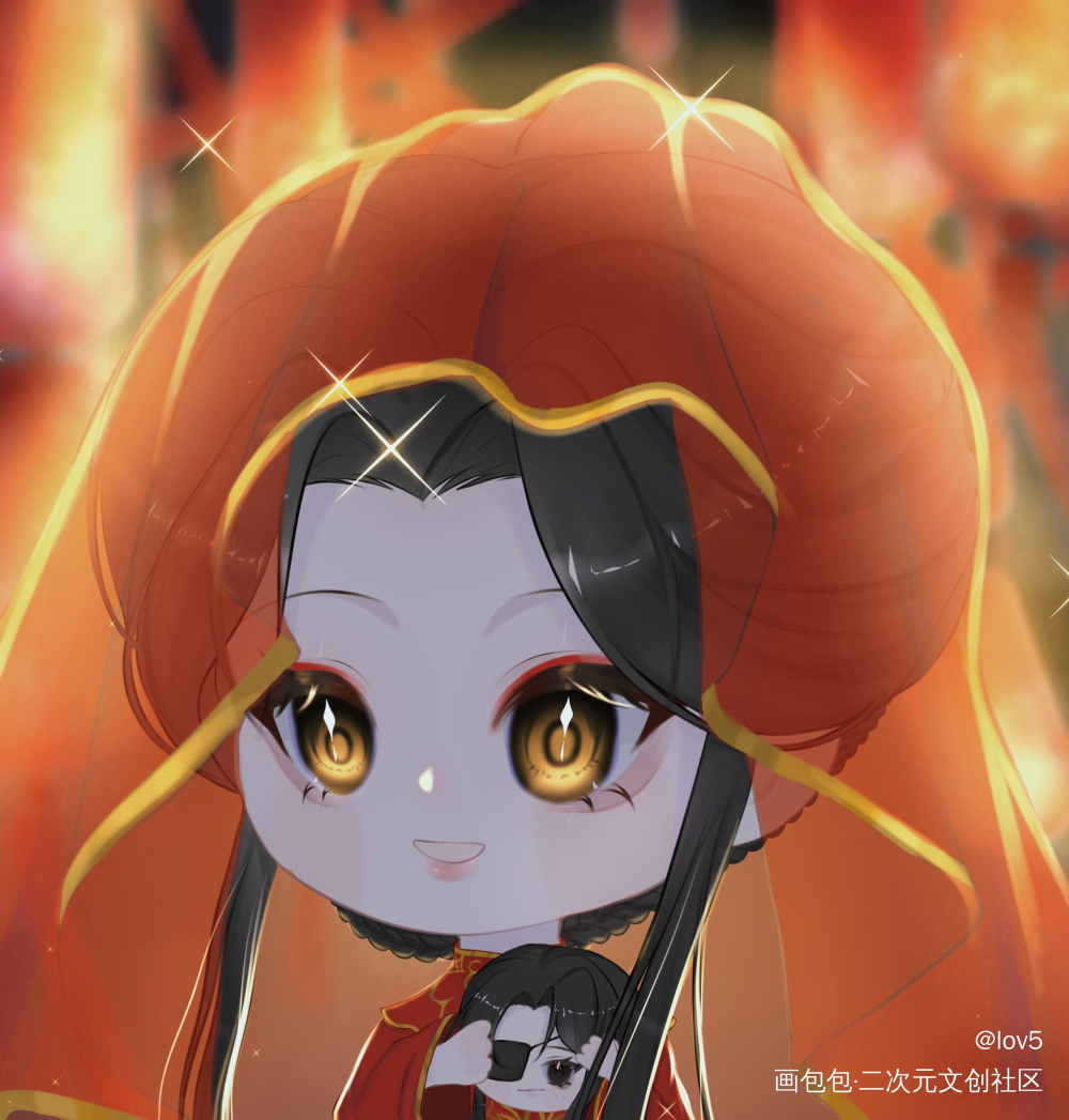 婚服怜怜_天官赐福谢怜绘画作品