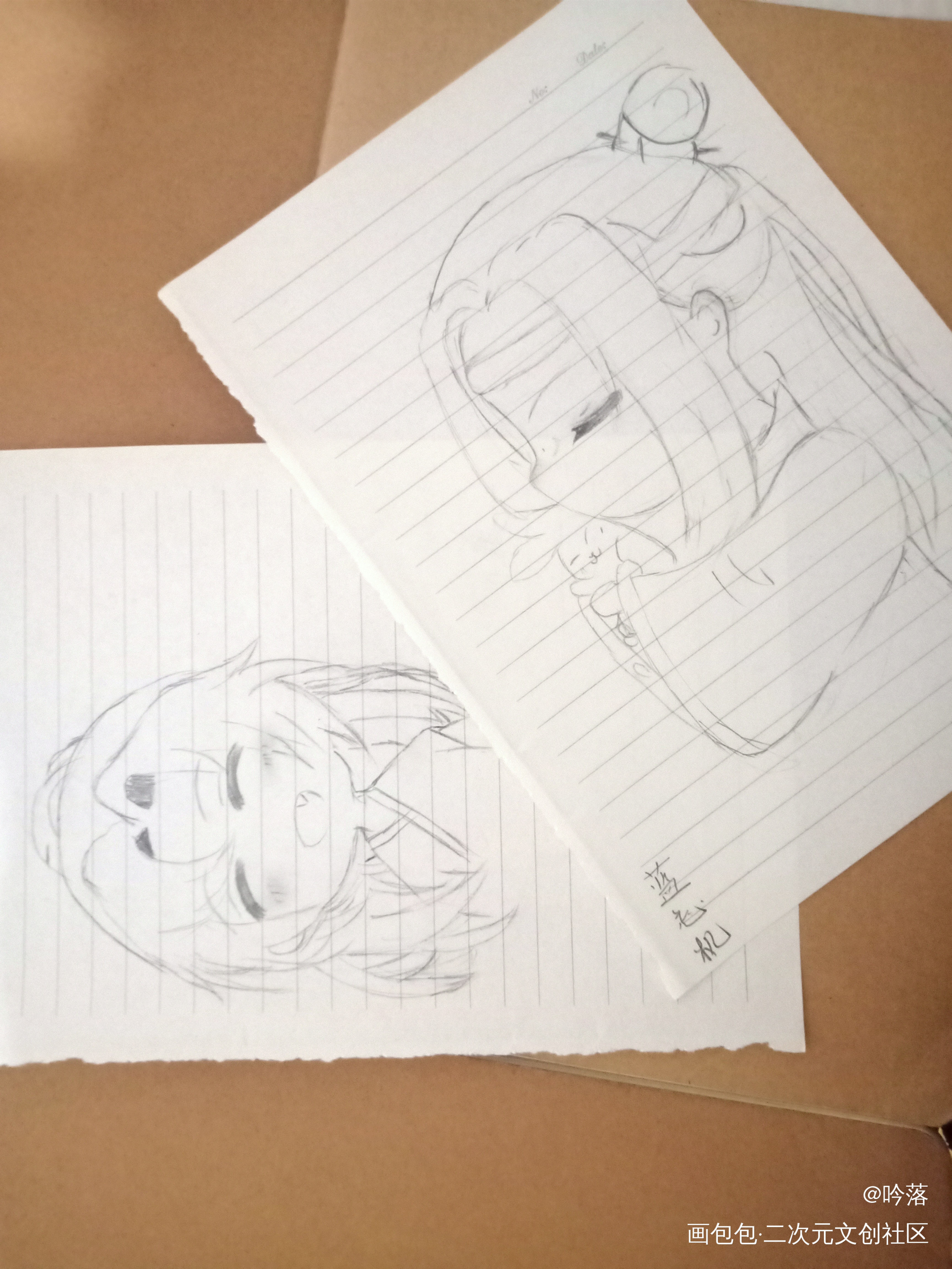 每日一小画_忘羡花城谢俞手绘绘画作品