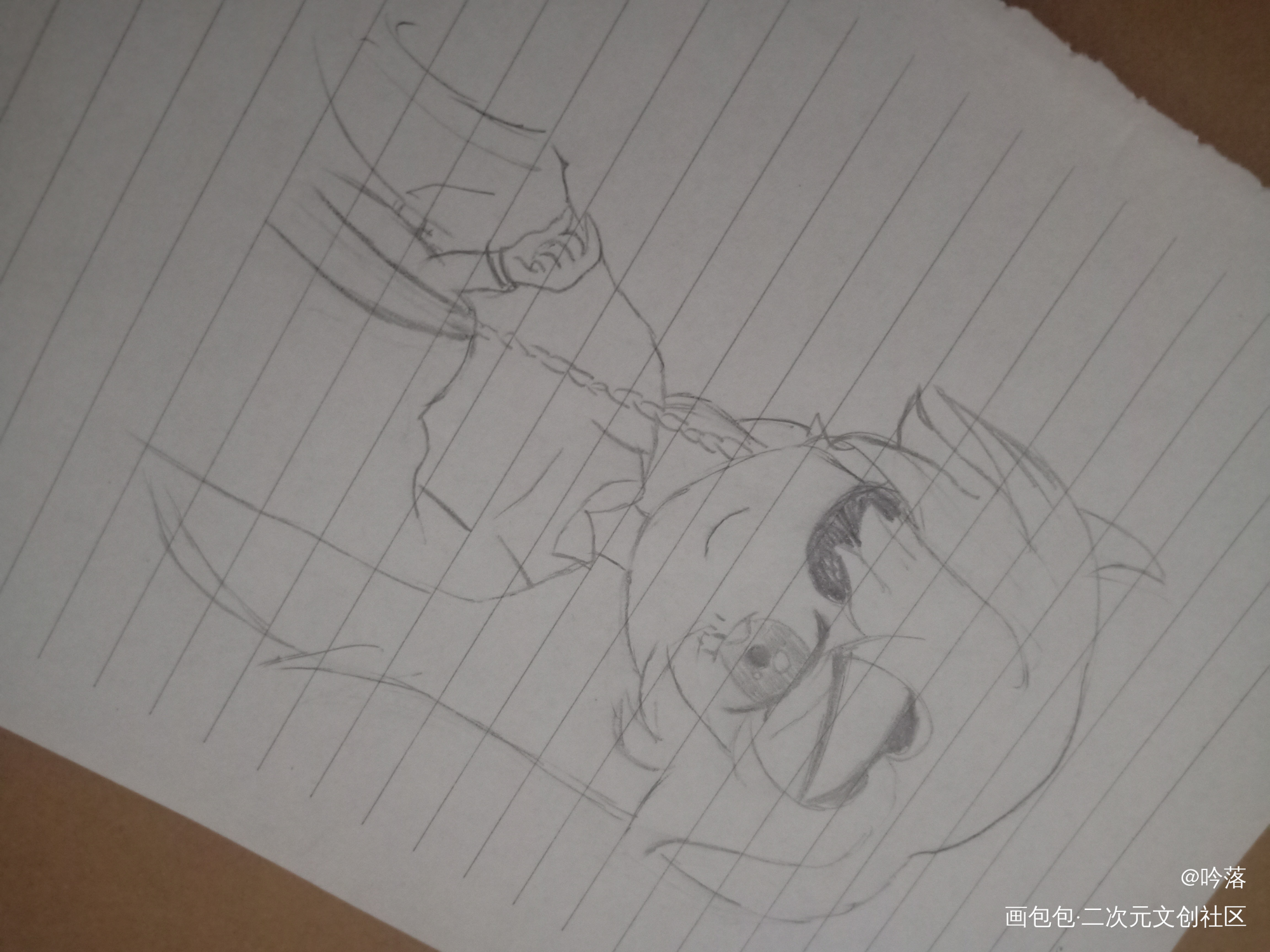每日一小画_忘羡花城谢俞手绘绘画作品
