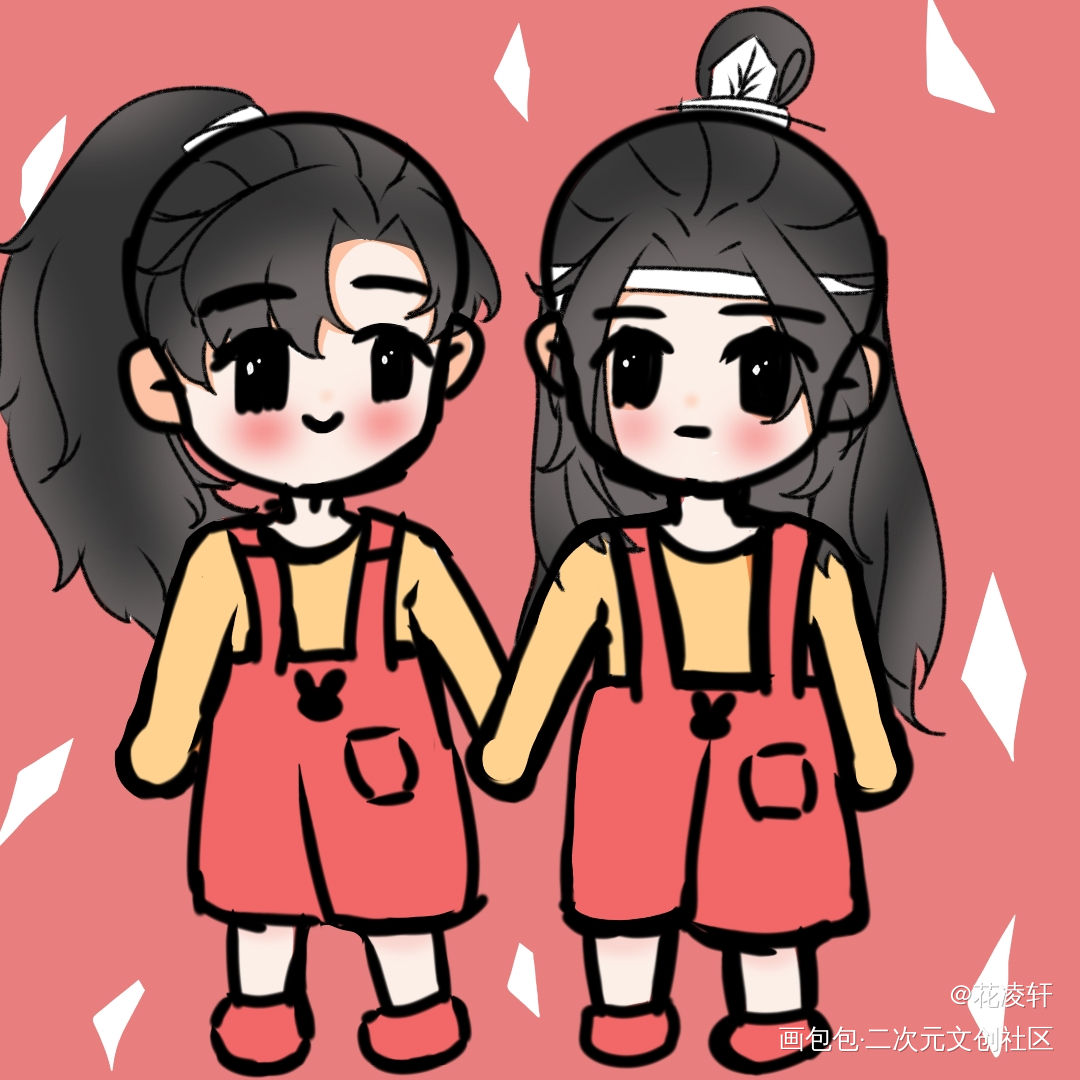 忘羡_魔道祖师忘羡蓝忘机魏无羡绘画作品