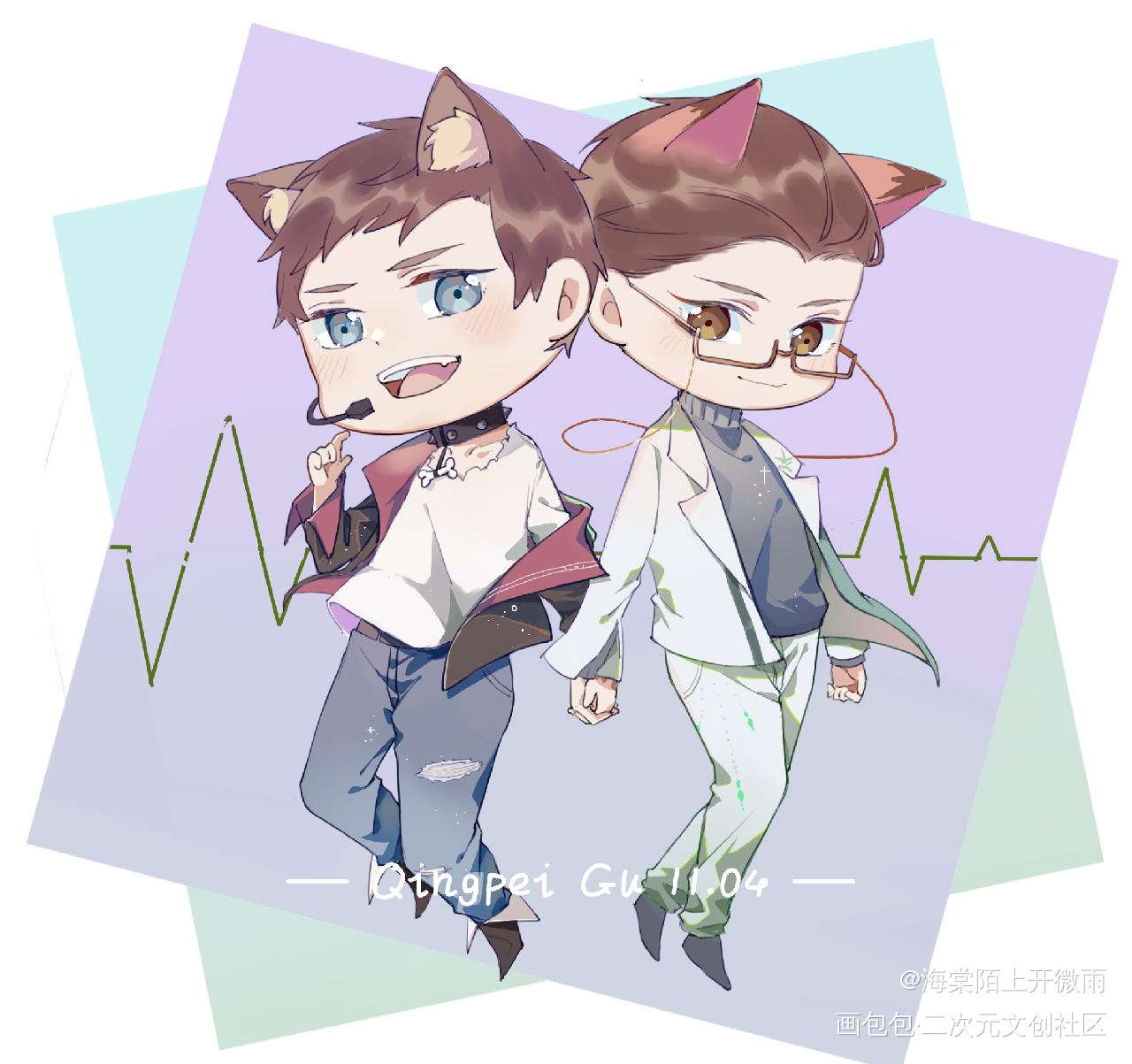 原顾～（私稿禁传禁改）_针锋对决绘画作品