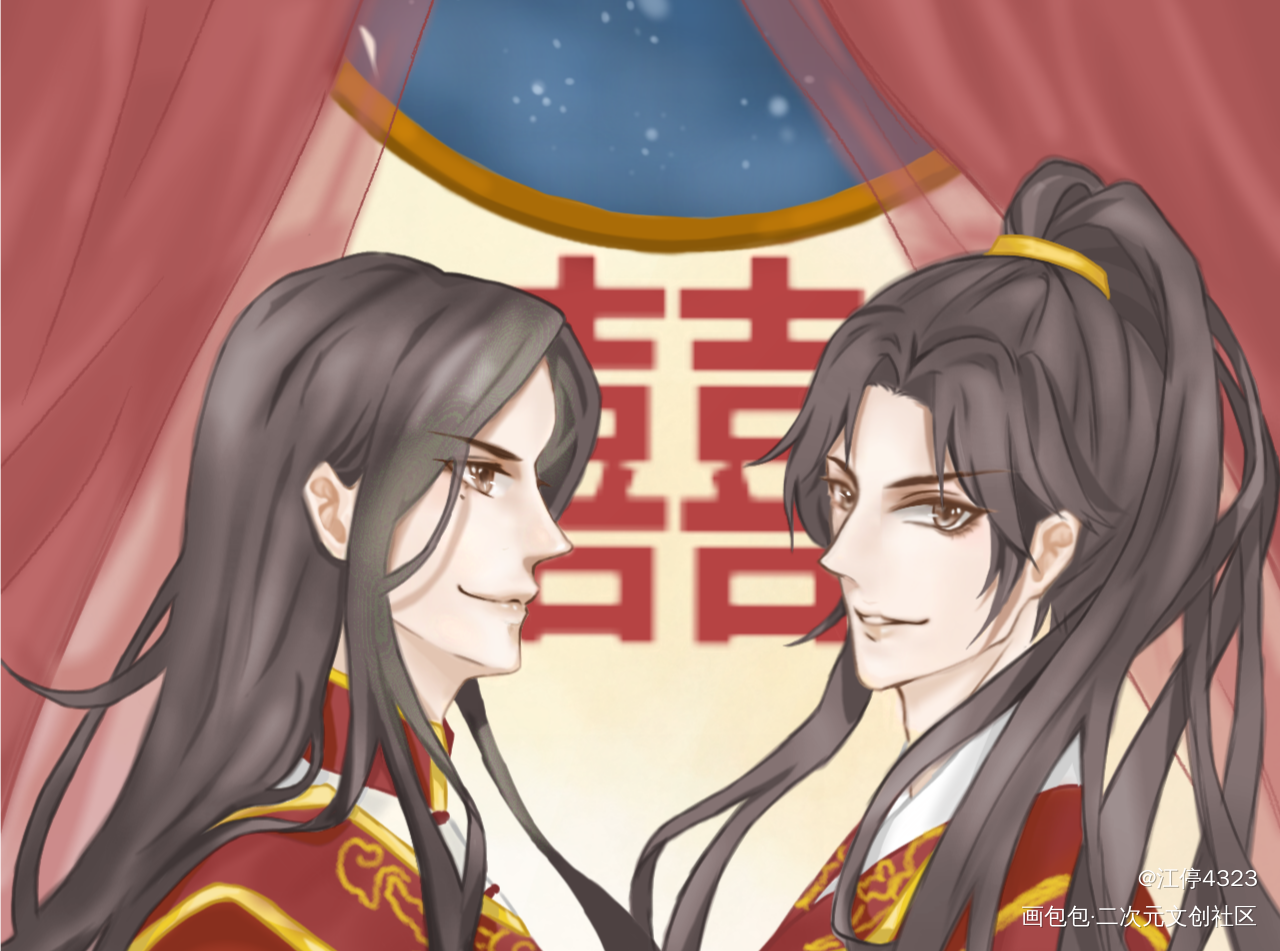 成亲成亲_杀破狼长庚顾昀priest绘画作品