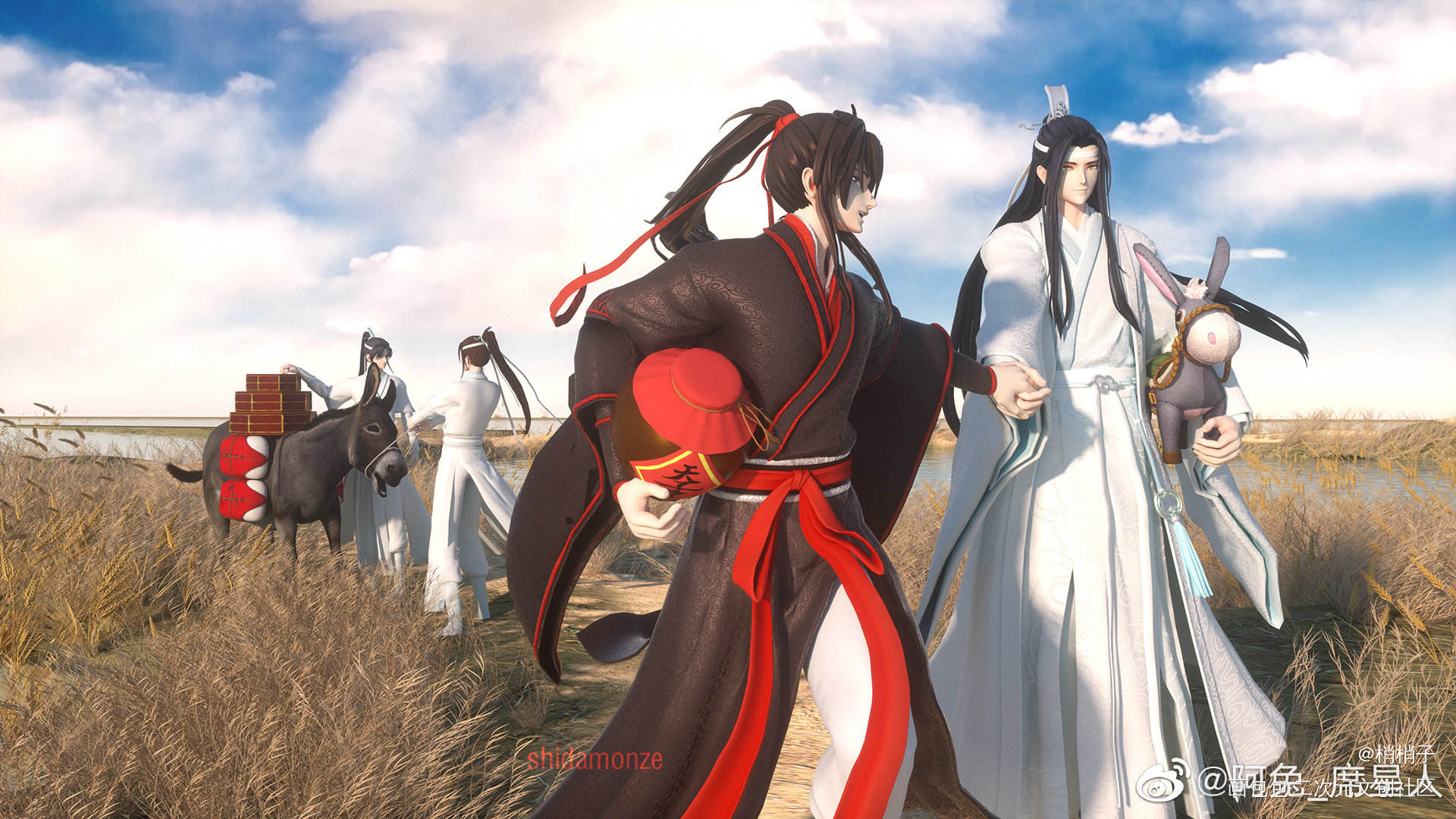 盼年货啦！（受托代阿席劳斯发图_魔道祖师忘羡绘画作品