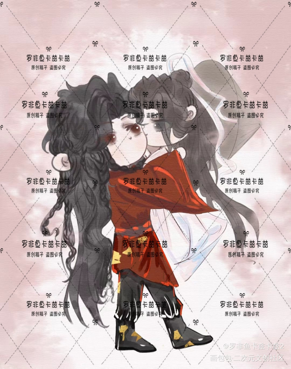 花怜_天官赐福花怜绘画作品