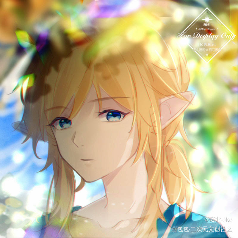 林克_塞尔达传说林克日系头像绘画作品