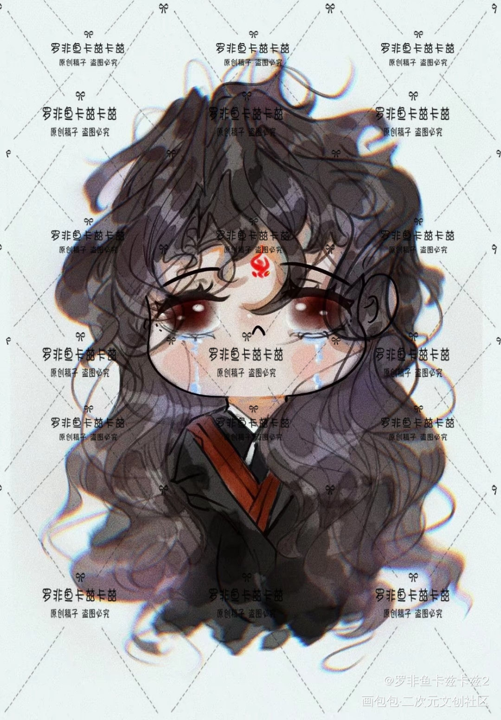 委屈的冰河啊_人渣反派自救系统洛冰河绘画作品