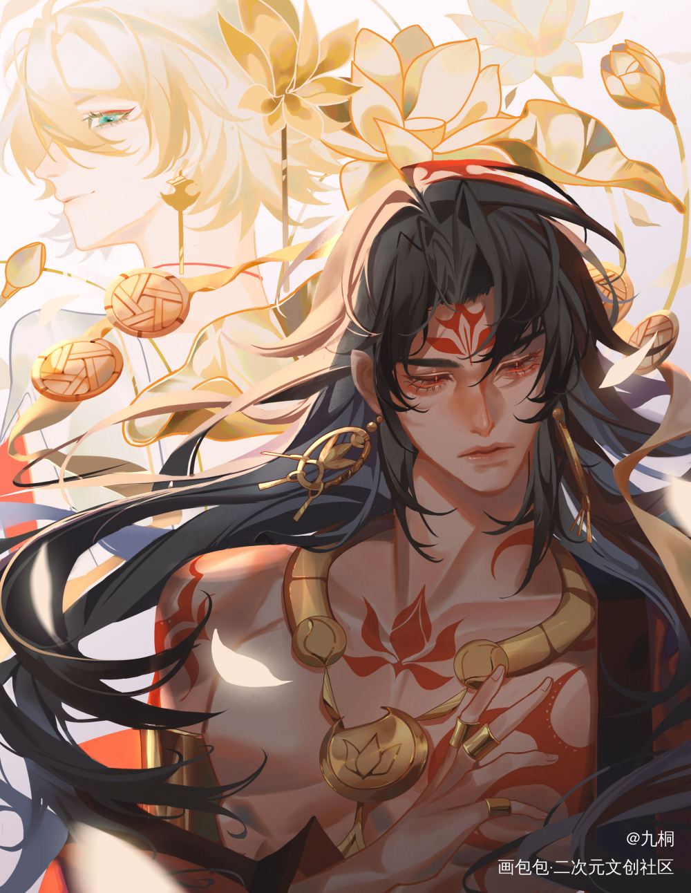我心之人_阴阳师平涂修帝绘画绘画作品