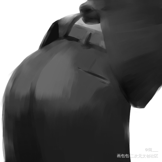 简大/性感小翘臀_简隋英绘画作品