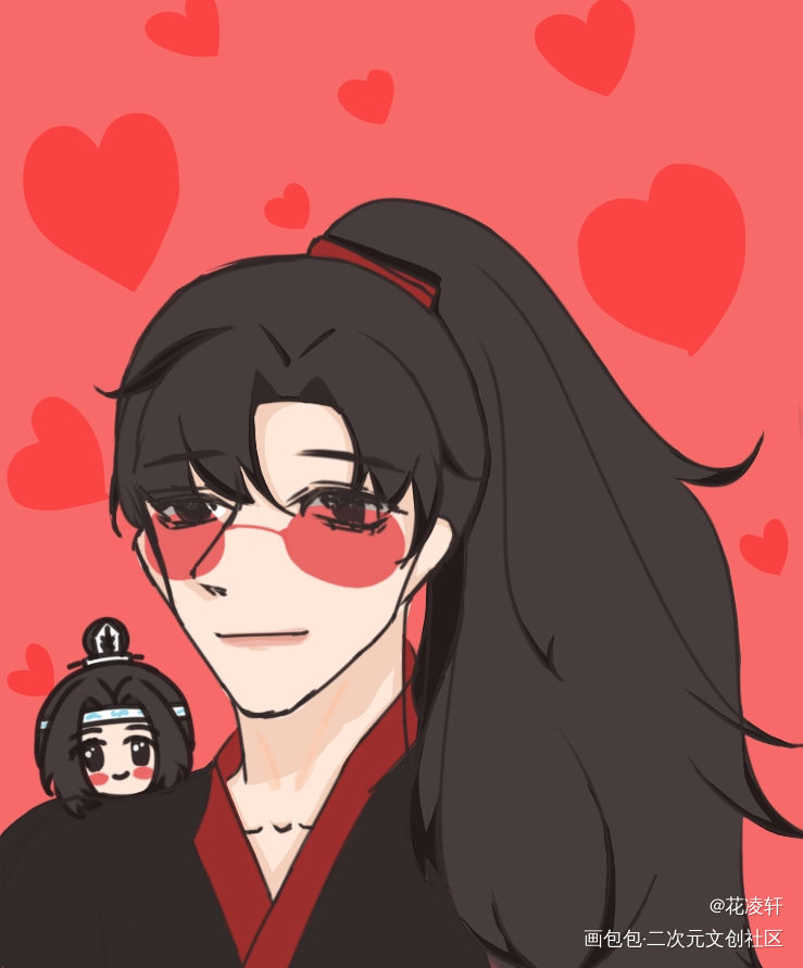 _魔道祖师忘羡绘画作品
