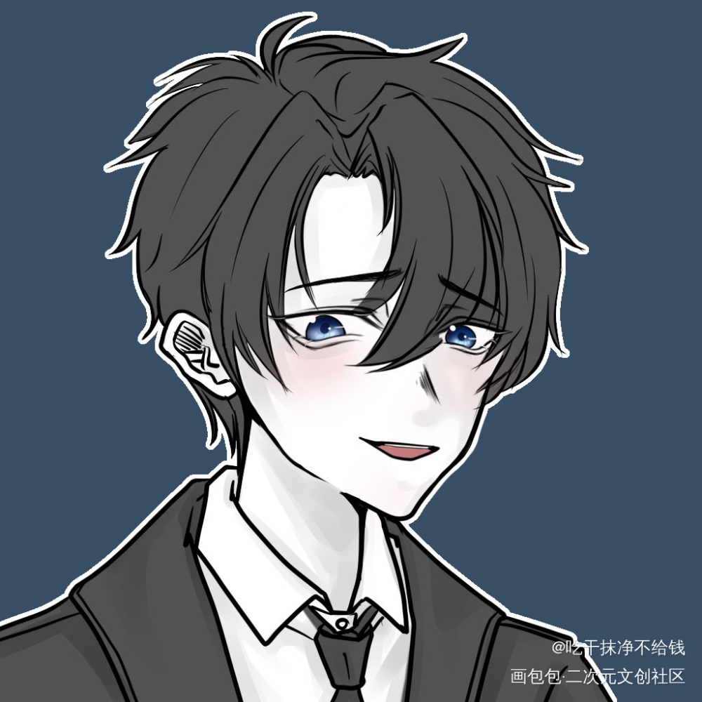 草稿流_伪装学渣朝俞谢俞贺朝绘画作品