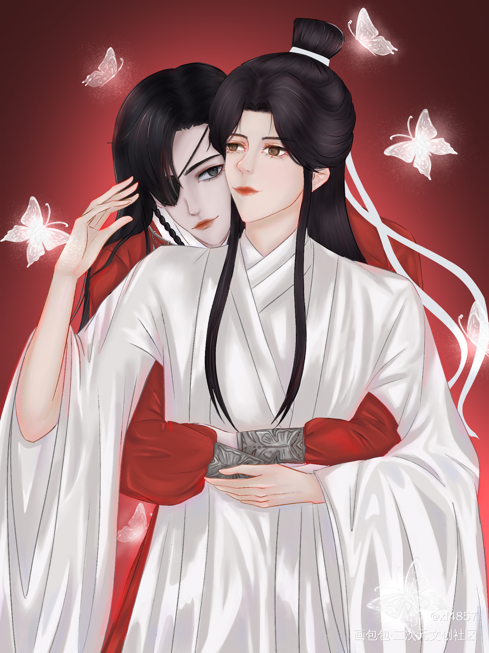 天官 ?花怜_天官赐福花怜procreate绘画作品